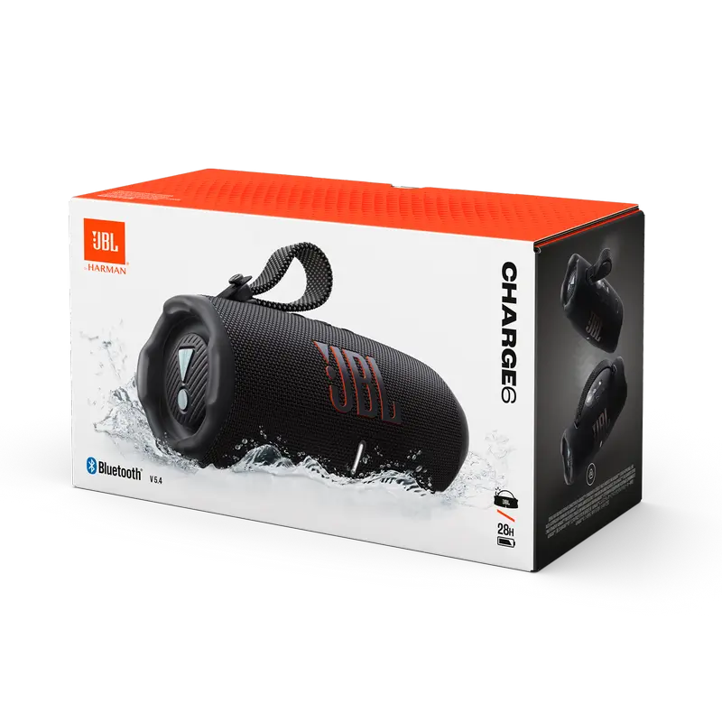 Портативная колонка JBL Charge 6, Чёрный Портативная колонка JBL Charge 6, Чёрный