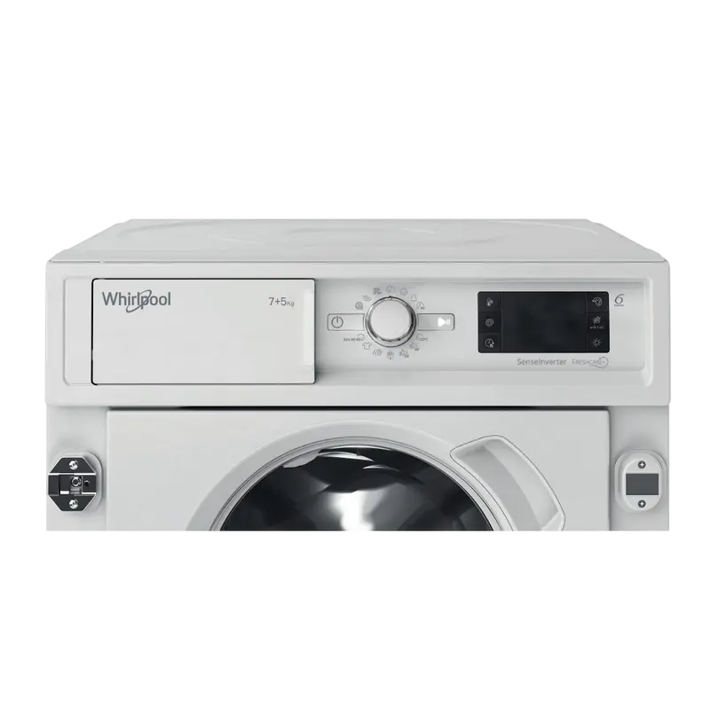Стирально-сушильная машина Whirlpool BI WDWG 751482 EU N, 7кг, Белый Стирально-сушильная машина Whirlpool BI WDWG 751482 EU N, 7кг, Белый