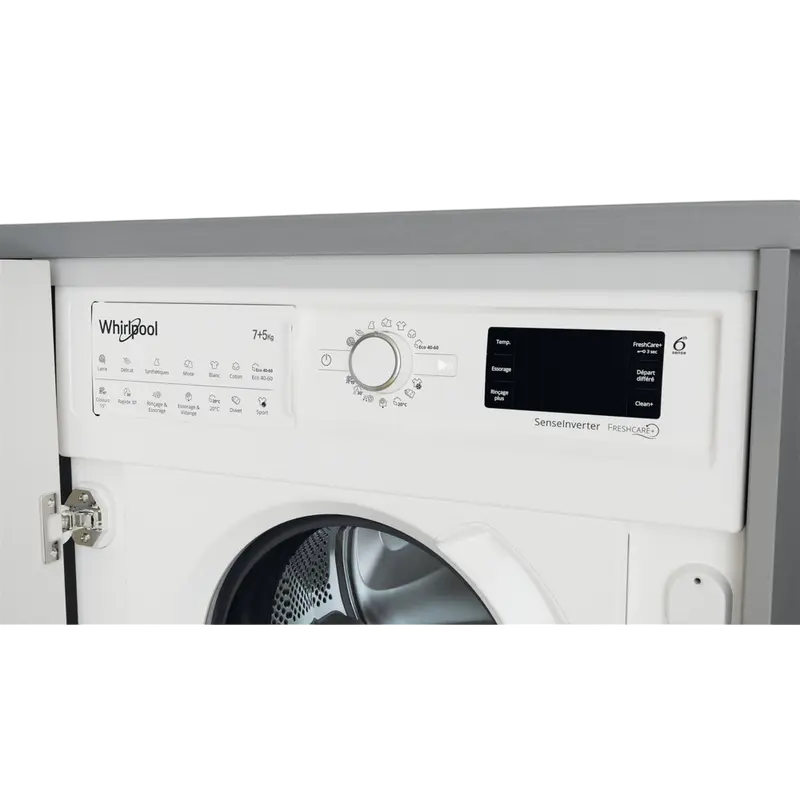 Стирально-сушильная машина Whirlpool BI WDWG 751482 EU N, 7кг, Белый Стирально-сушильная машина Whirlpool BI WDWG 751482 EU N, 7кг, Белый