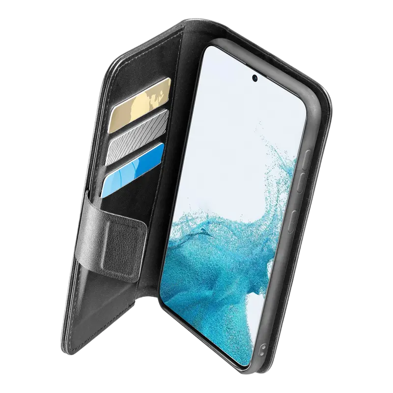 Чехол книжка Cellularline Samsung Galaxy S23 FE, Чёрный Чехол книжка Cellularline Samsung Galaxy S23 FE, Чёрный