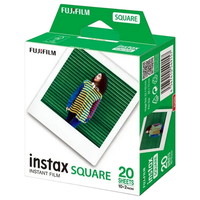Hârtie foto instax Square Film Twin Pack, 20 buc Hârtie foto instax Square Film Twin Pack, 20 buc