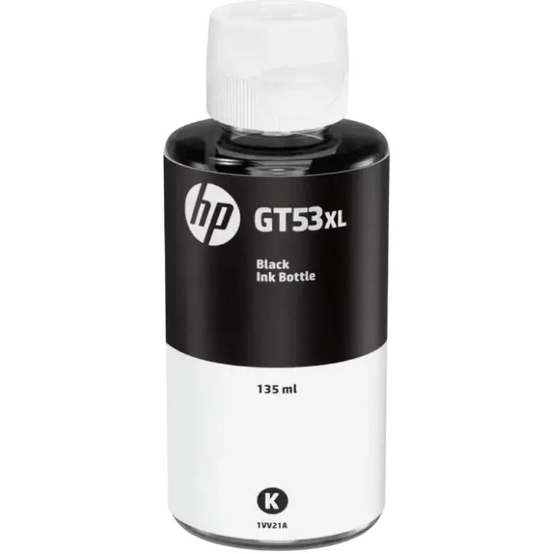 Контейнер с чернилами HP GT53XL, 135мл, Чёрный Контейнер с чернилами HP GT53XL, 135мл, Чёрный