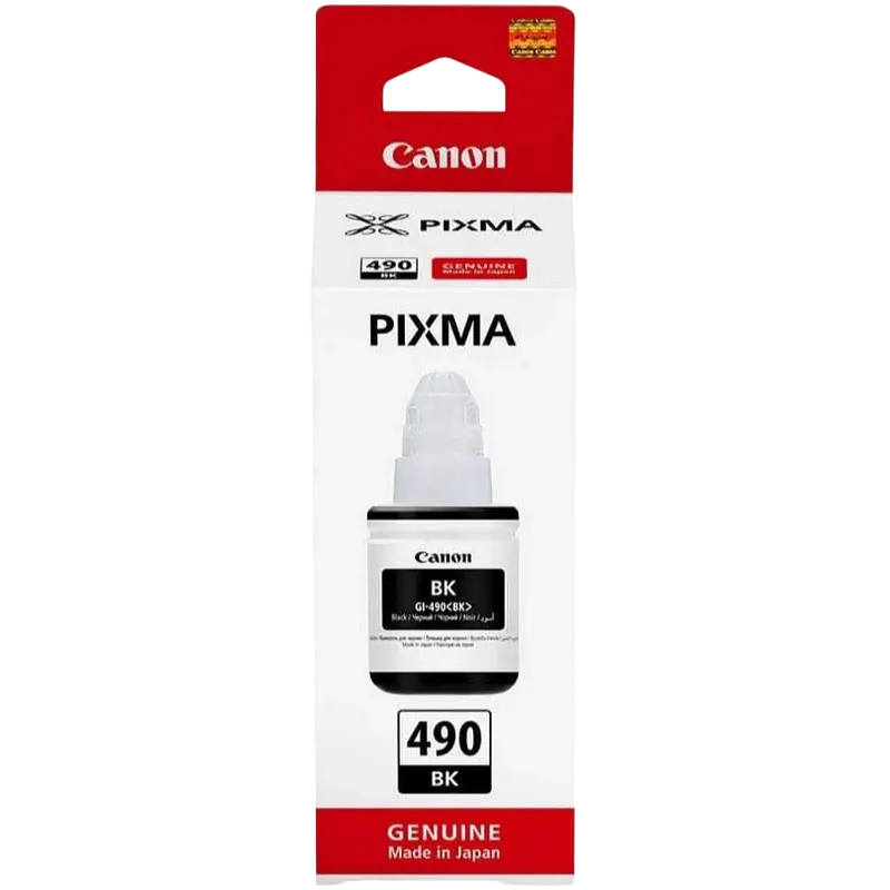 Контейнер с чернилами Canon GI-490, 135мл, Черный Контейнер с чернилами Canon GI-490, 135мл, Черный