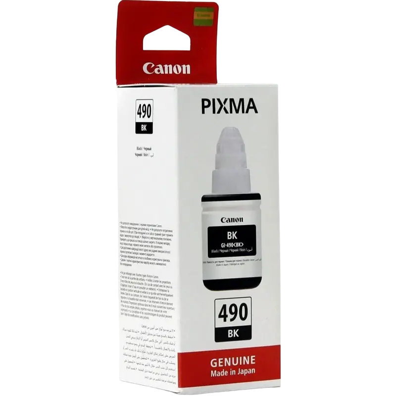 Контейнер с чернилами Canon GI-490, 135мл, Черный Контейнер с чернилами Canon GI-490, 135мл, Черный