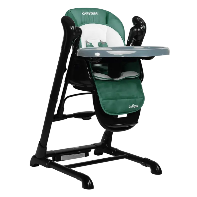 Scaun de masa 2 in 1 Caretero INDIGO BLACK GREEN Scaun de masa 2 in 1 Caretero INDIGO BLACK GREEN