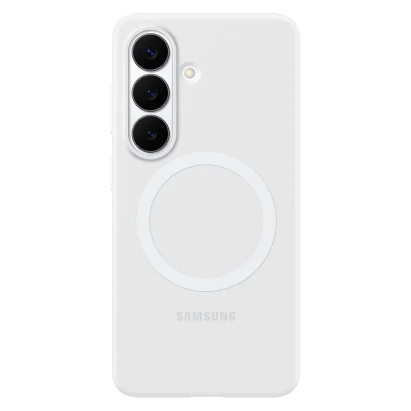 Husă Samsung Silicone Magnet Case pentru Galaxy S26, Alb Husă Samsung Silicone Magnet Case pentru Galaxy S26, Alb
