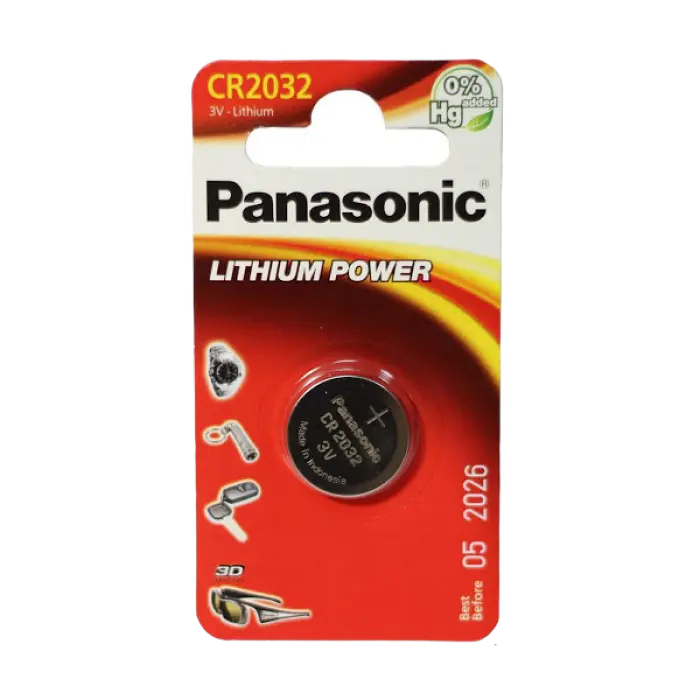 Baterii rotunde Panasonic CR-2032EL, CR2032, 1buc. Baterii rotunde Panasonic CR-2032EL, CR2032, 1buc.