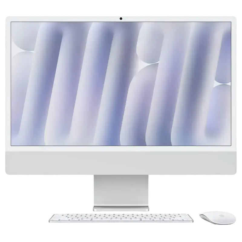 Computer All-in-One Apple iMac A3137 Nano-texture glass, 24", M4 with 10-core CPU and 10-core GPU, 32GB/1024GB, macOS Sequoia, Argintiu Computer All-in-One Apple iMac A3137 Nano-texture glass, 24", M4 with 10-core CPU and 10-core GPU, 32GB/1024GB, macOS Sequoia, Argintiu