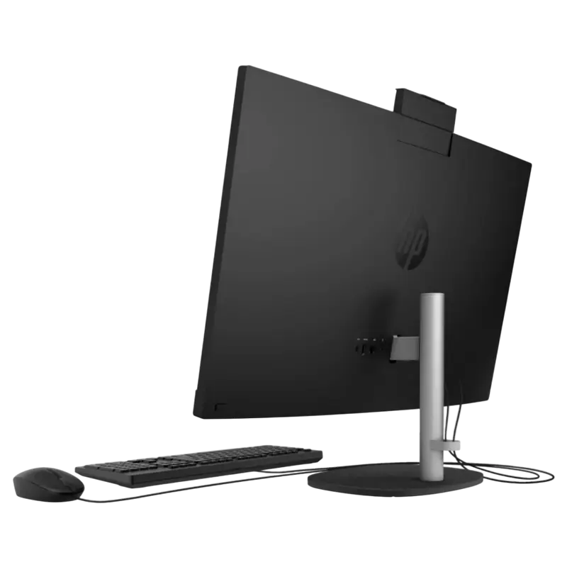 Computer All-in-One HP 27-cr1005ci, 27", Intel Core Ultra 7 155U, 16GB/512GB, FreeDOS, Negru Computer All-in-One HP 27-cr1005ci, 27