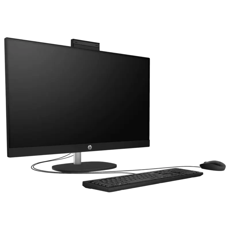 Computer All-in-One HP 27-cr1005ci, 27", Intel Core Ultra 7 155U, 16GB/512GB, FreeDOS, Negru Computer All-in-One HP 27-cr1005ci, 27