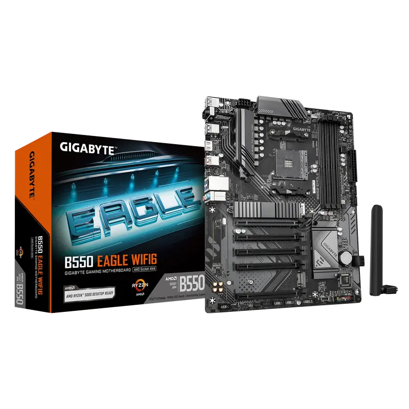Placă de bază Gigabyte B550 EAGLE WIFI6, AM4, AMD B550, ATX Placă de bază Gigabyte B550 EAGLE WIFI6, AM4, AMD B550, ATX