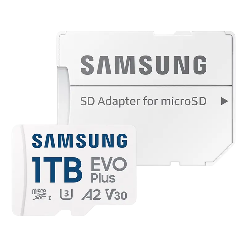 Card de Memorie Samsung EVO Plus MicroSDXC, 1024GB (MB-MC1T0SA/) Card de Memorie Samsung EVO Plus MicroSDXC, 1024GB (MB-MC1T0SA/)