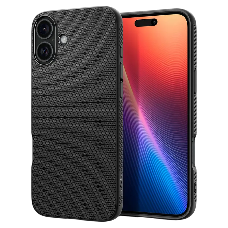 Husă Spigen iPhone 16 Plus Liquid Air, Negru mat Husă Spigen iPhone 16 Plus Liquid Air, Negru mat