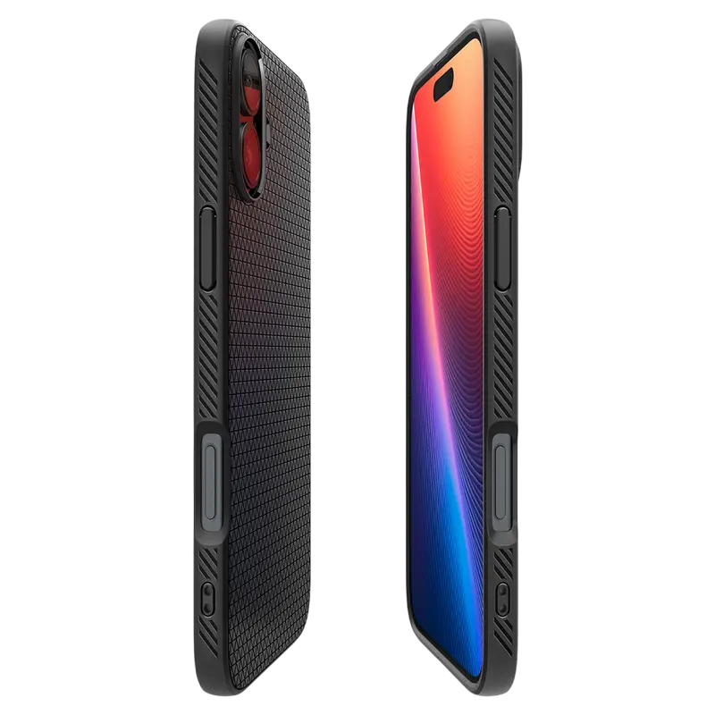 Husă Spigen iPhone 16 Plus Liquid Air, Negru mat Husă Spigen iPhone 16 Plus Liquid Air, Negru mat