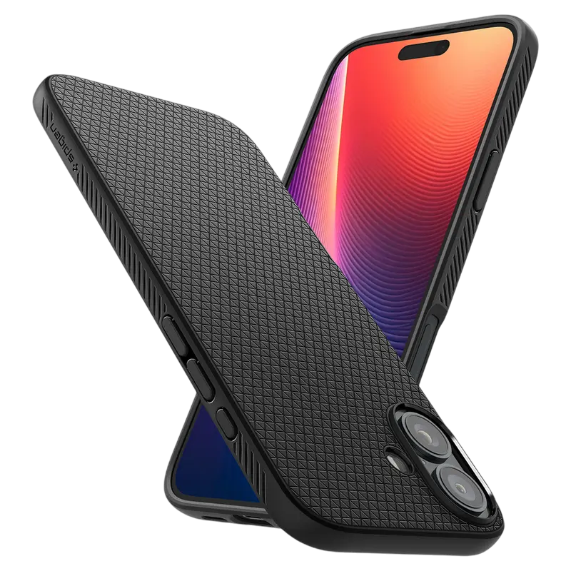 Husă Spigen iPhone 16 Plus Liquid Air, Negru mat Husă Spigen iPhone 16 Plus Liquid Air, Negru mat