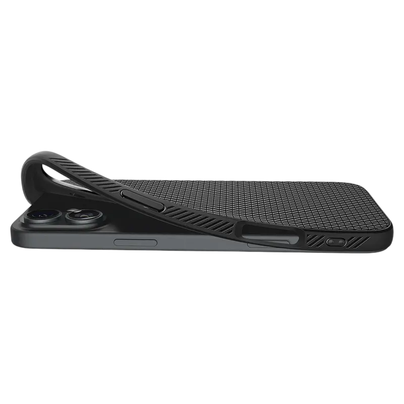 Husă Spigen iPhone 16 Plus Liquid Air, Negru mat Husă Spigen iPhone 16 Plus Liquid Air, Negru mat