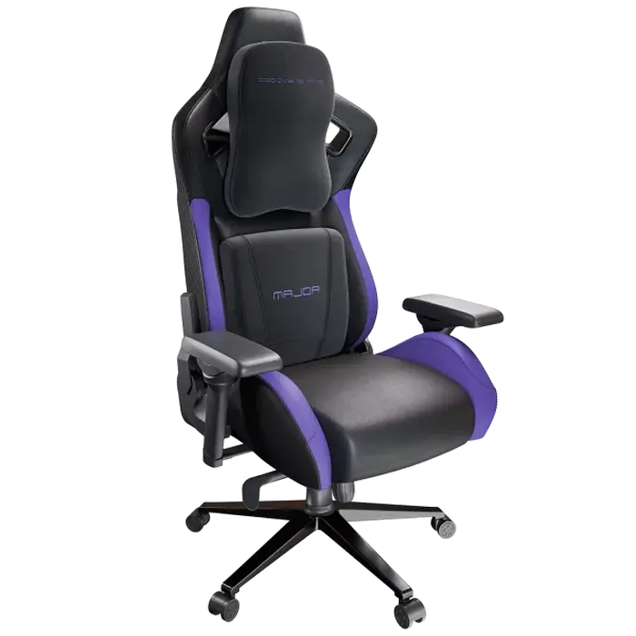 Игровое кресло Proove Gaming Major, Искусственная кожа, Чёрный | Фиолетовый Игровое кресло Proove Gaming Major, Искусственная кожа, Чёрный | Фиолетовый