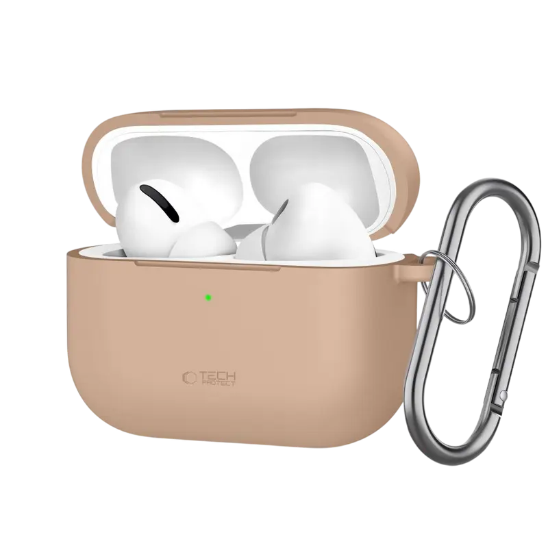 Чехол для Airpods Tech Protect Hook Apple Airpods Pro 3, Caffe Latte