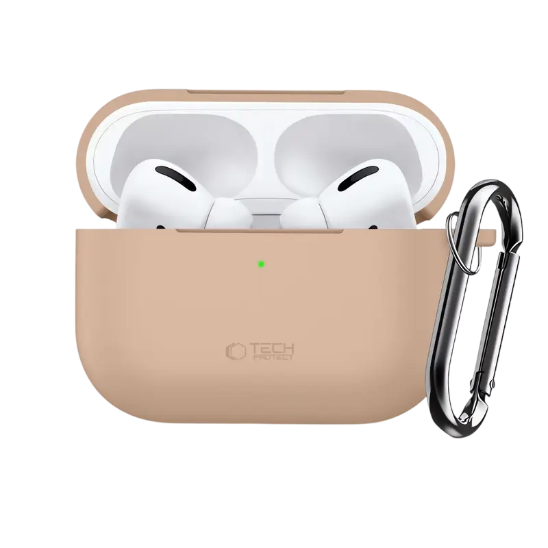 Husă pentru Airpods Tech Protect Hook Apple Airpods Pro 3, Caffe Latte Husă pentru Airpods Tech Protect Hook Apple Airpods Pro 3, Caffe Latte