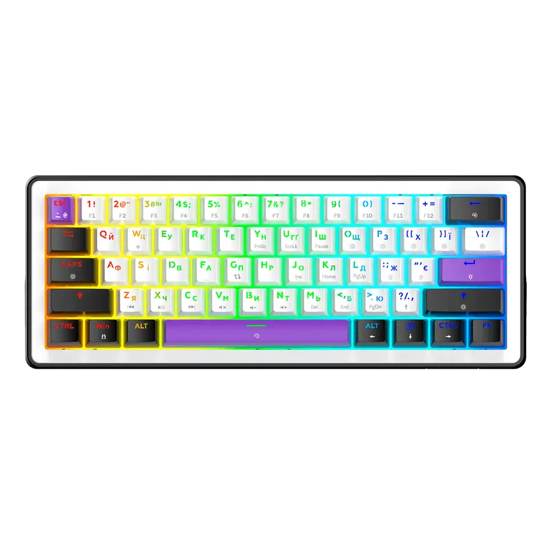 Tastatură HATOR Hellyberry HK60, Cu fir, Alb Tastatură HATOR Hellyberry HK60, Cu fir, Alb