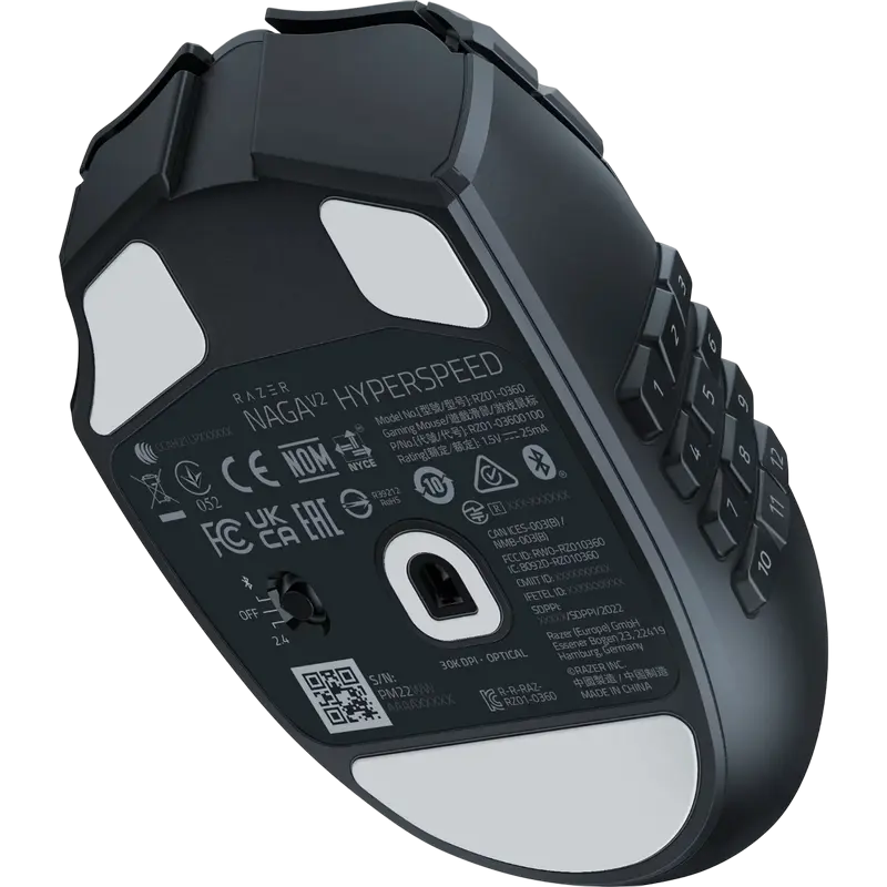 Беcпроводная мышь Razer Razer Naga V2, Чёрный Беcпроводная мышь Razer Razer Naga V2, Чёрный