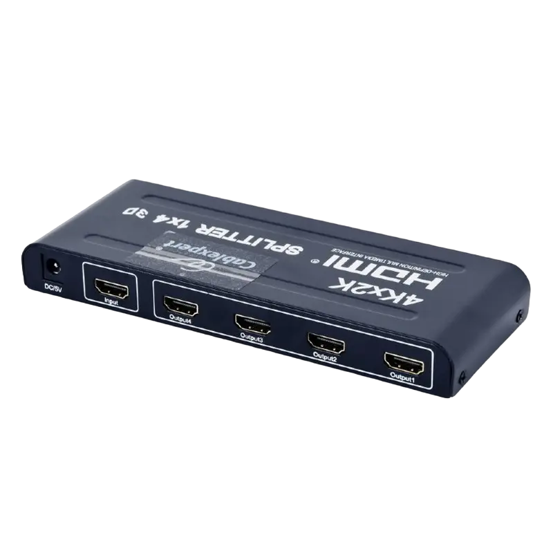 Splitter HDMI Cablexpert DSP-4PH4-02, HDMI (F) - 4x HDMI (F), Negru Splitter HDMI Cablexpert DSP-4PH4-02, HDMI (F) - 4x HDMI (F), Negru