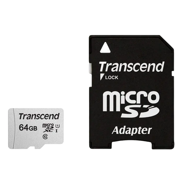 Card de Memorie Transcend MicroSDXC Class 10, 64GB (TS64GUSD300S-A) Card de Memorie Transcend MicroSDXC Class 10, 64GB (TS64GUSD300S-A)