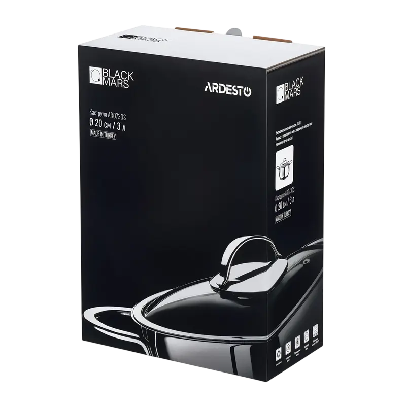 Кастрюля Ardesto AR0730S, 3л, 20см, Нержавеющая сталь Кастрюля Ardesto AR0730S, 3л, 20см, Нержавеющая сталь