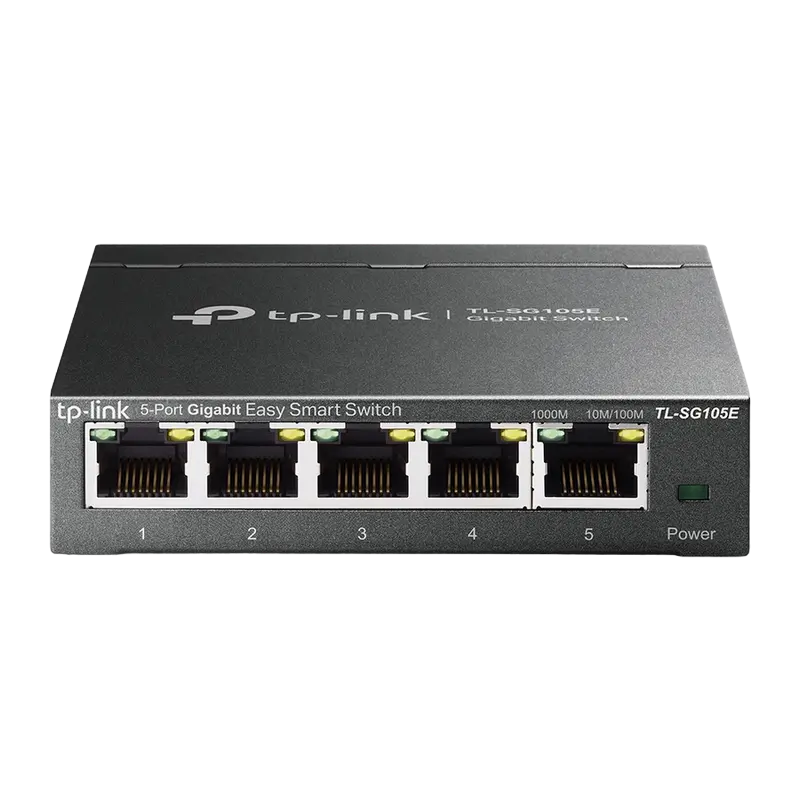 Switch de rețea TP-LINK TL-SG105E, 5x 10/100/1000 Mbps Switch de rețea TP-LINK TL-SG105E, 5x 10/100/1000 Mbps