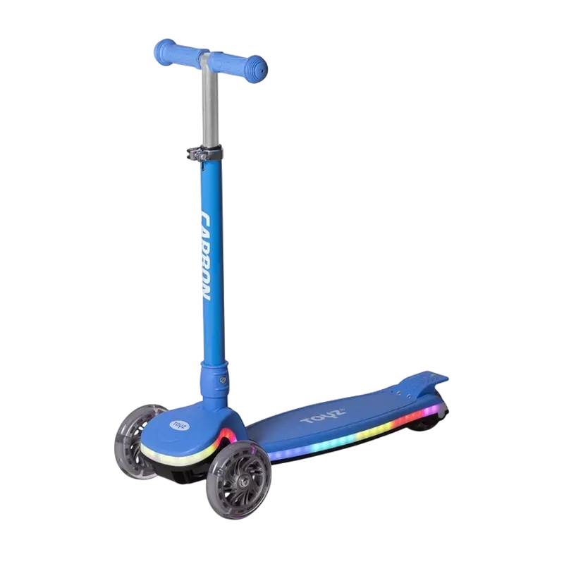 Trotinetă cu 3 roți pentru copii Caretero Carbon, Albastru deschis
