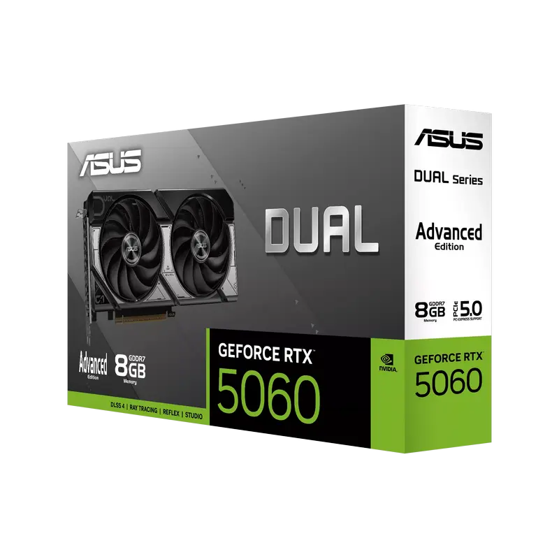 VGA ASUS RTX5060 8GB GDDR7 Dual Advanced OC (DUAL-RTX5060-O8G-A) VGA ASUS RTX5060 8GB GDDR7 Dual Advanced OC (DUAL-RTX5060-O8G-A)
