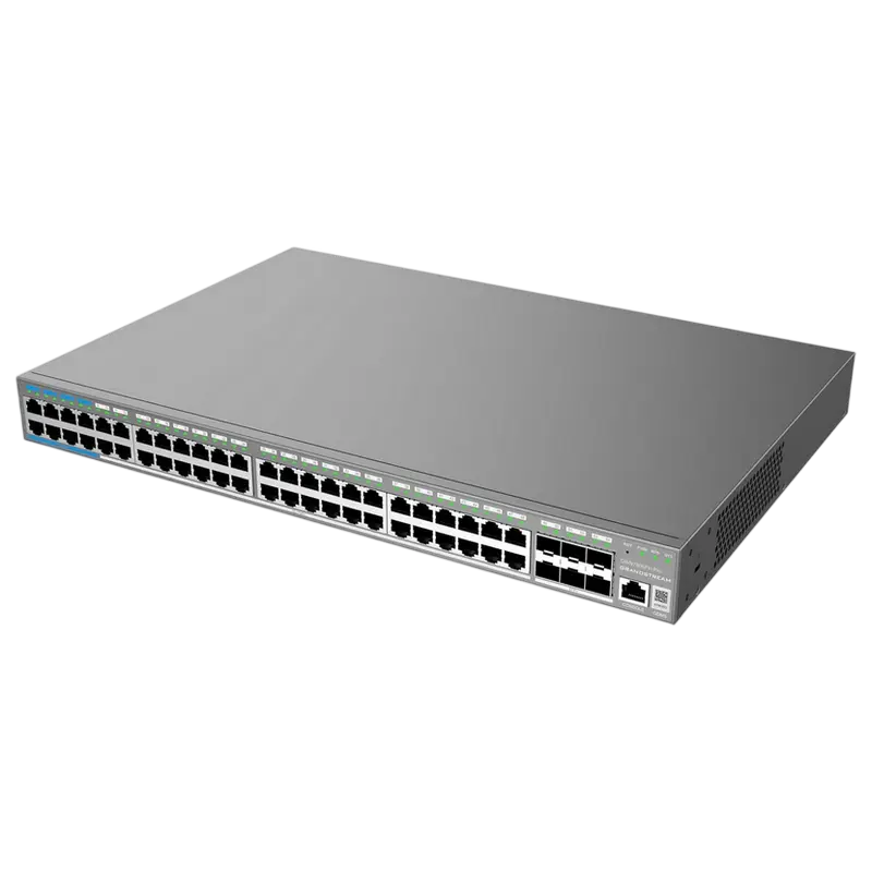 48-Port Gigabit L2++ Managed PoE+ Switch Grandstream "GWN7806PH Pro", 48xPoE+ ports, 6xSFP+, Stackab 48-Port Gigabit L2++ Managed PoE+ Switch Grandstream