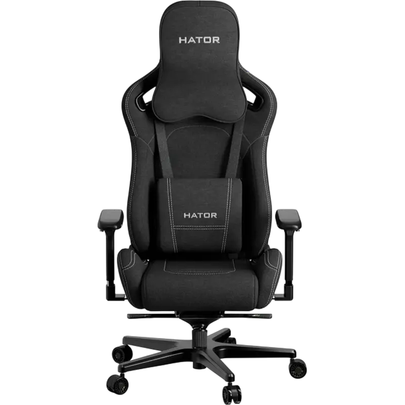 HATOR Arc Fabric Gaming Chair, Jet Black HATOR Arc Fabric Gaming Chair, Jet Black