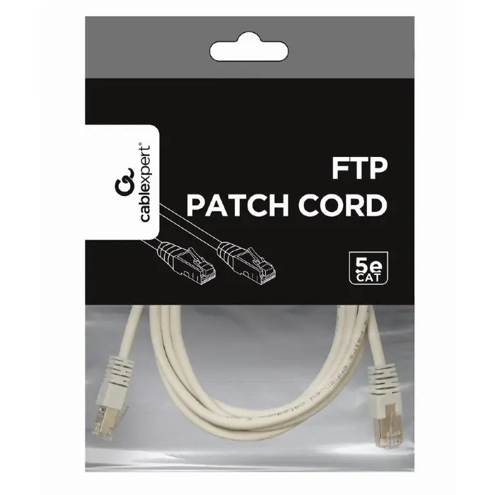 Patch cord Cablexpert PP22-0.5M, Cat5e FTP, 0,5m, Gri Patch cord Cablexpert PP22-0.5M, Cat5e FTP, 0,5m, Gri