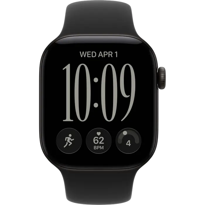 Apple Watch Series 12 GPS, 42mm Black Aluminium Case with Black Sport Band - M/L MJEC4 Apple Watch Series 12 GPS, 42mm Black Aluminium Case with Black Sport Band - M/L MJEC4