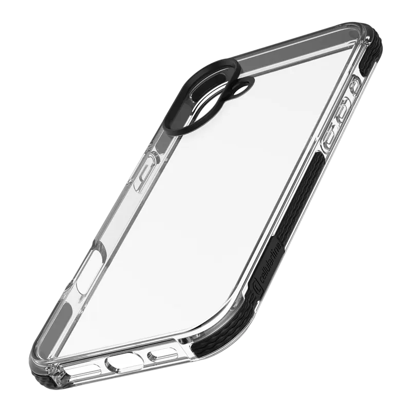 Чехол Cellularline Tetra Force Strong Guard - iPhone 16 Plus, Прозрачный Чехол Cellularline Tetra Force Strong Guard - iPhone 16 Plus, Прозрачный