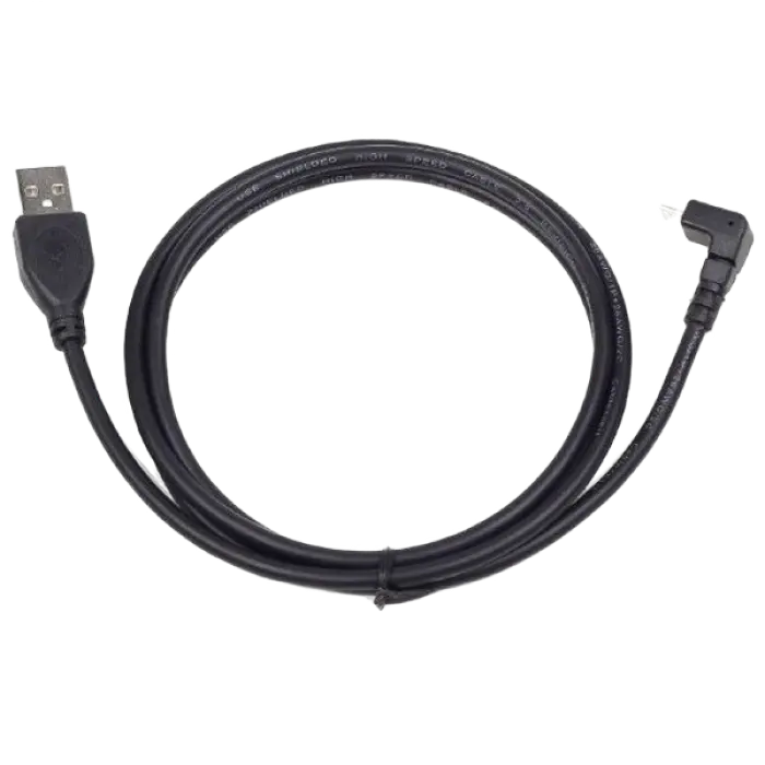 Кабель для зарядки и синхронизации Cablexpert CCP-mUSB2-AMBM90-6, USB Type-A/micro-USB, 1,8м, Чёрный Кабель для зарядки и синхронизации Cablexpert CCP-mUSB2-AMBM90-6, USB Type-A/micro-USB, 1,8м, Чёрный