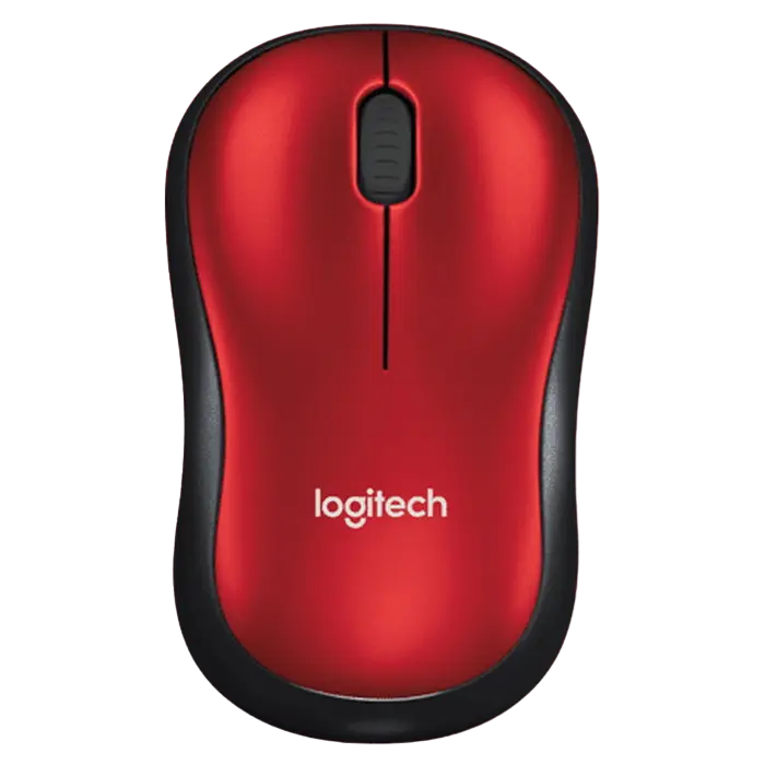 Беcпроводная мышь Logitech M185, Красный Беcпроводная мышь Logitech M185, Красный