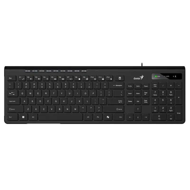 Tastatură Genius SlimStar 230 II, Cu fir, Negru Tastatură Genius SlimStar 230 II, Cu fir, Negru