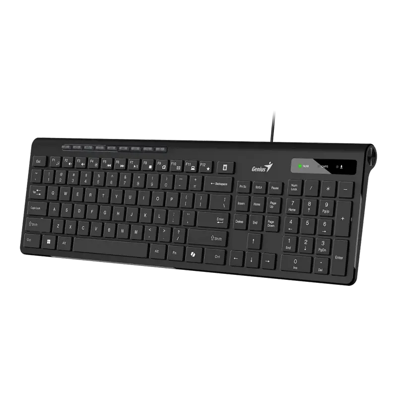 Tastatură Genius SlimStar 230 II, Cu fir, Negru Tastatură Genius SlimStar 230 II, Cu fir, Negru