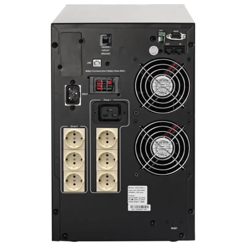Источник бесперебойного питания PCM VGS-3000, Онлайн, 3000VA, Башня Источник бесперебойного питания PCM VGS-3000, Онлайн, 3000VA, Башня