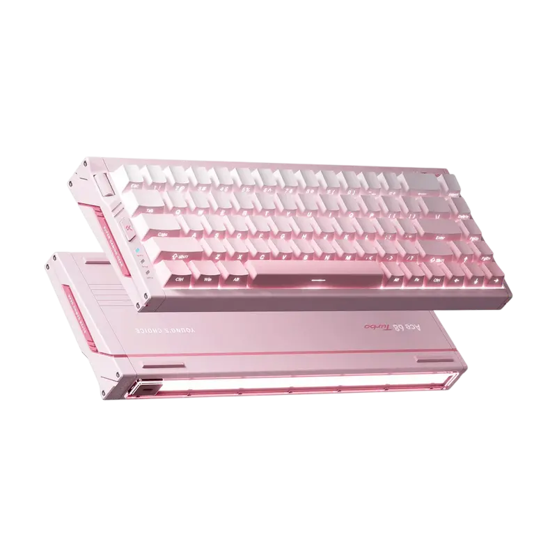 Tastatură MCHOSE Ace 68 Turbo, Cu fir, Peachy Pink Tastatură MCHOSE Ace 68 Turbo, Cu fir, Peachy Pink