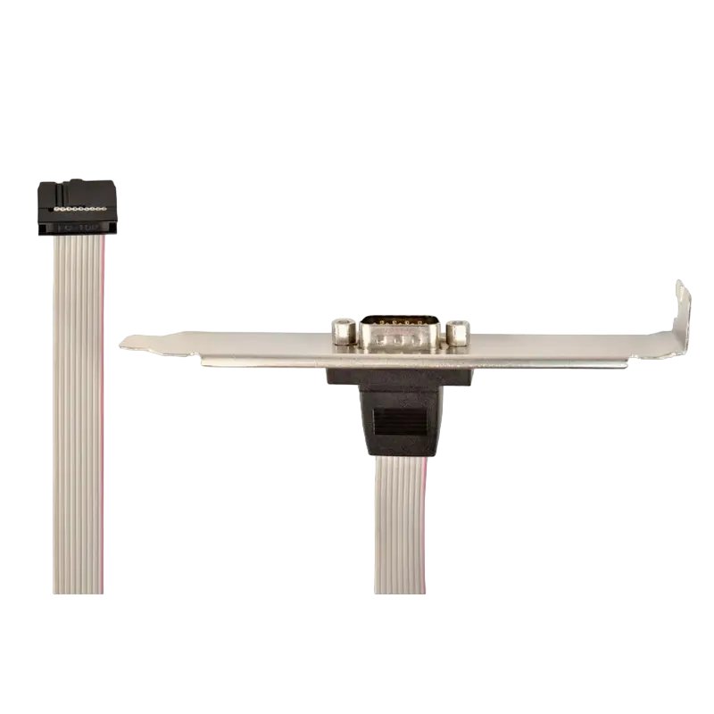 Receptacul pentru port serial DB9 pe suport Cablexpert CCDB9RECEPTACLE, Auriu Receptacul pentru port serial DB9 pe suport Cablexpert CCDB9RECEPTACLE, Auriu