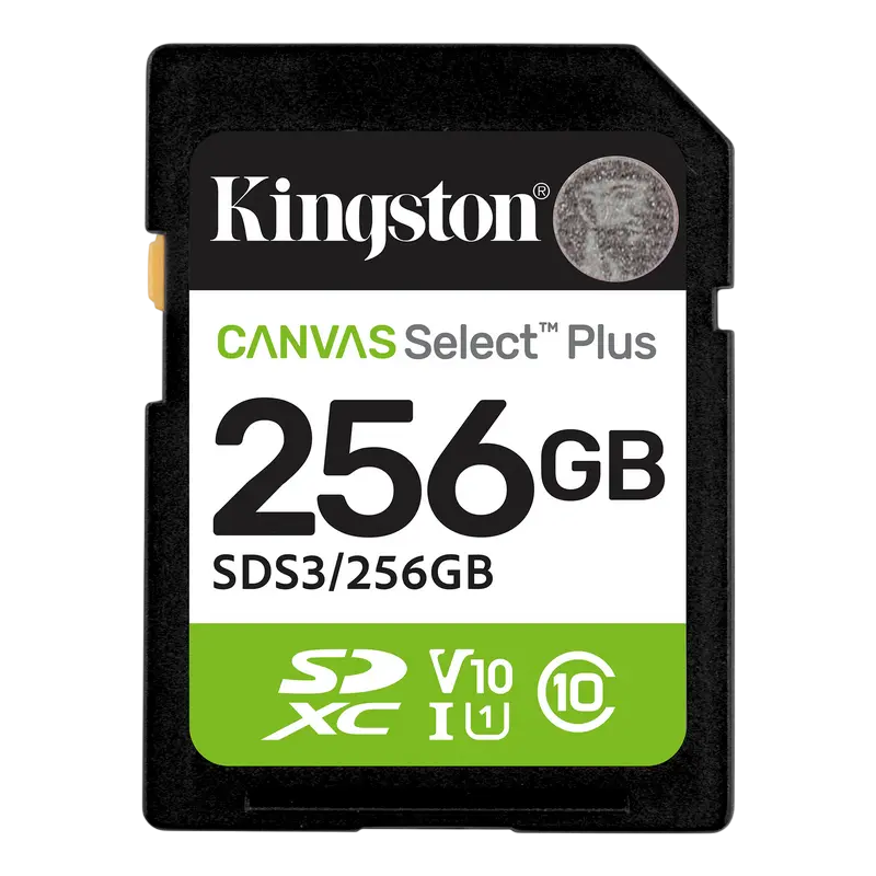 Card de Memorie Kingston Canvas Select Plus, 256GB (SDS3/256GB) Card de Memorie Kingston Canvas Select Plus, 256GB (SDS3/256GB)