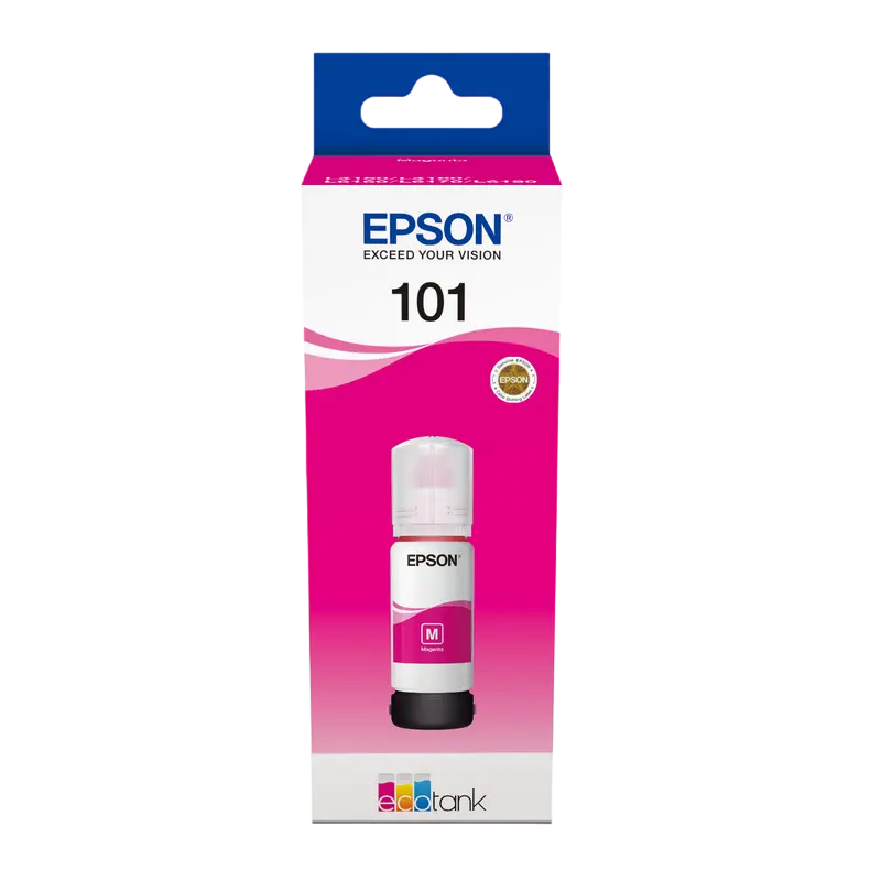 Recipient de cerneală Epson 101 EcoTank, 70ml, Magenta Recipient de cerneală Epson 101 EcoTank, 70ml, Magenta
