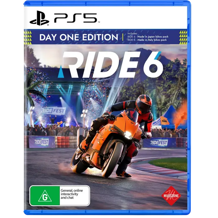 ActiVision Ride 6 - Day One Edition, Curse și zbor, PlayStation 5, Disc ActiVision Ride 6 - Day One Edition, Curse și zbor, PlayStation 5, Disc