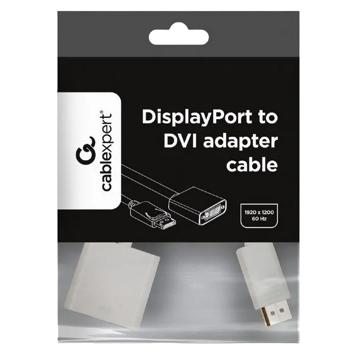Видеоадаптер Cablexpert A-DPM-DVIF-002-W, DisplayPort (M) - DVI-I (F), 0,1м, Белый Видеоадаптер Cablexpert A-DPM-DVIF-002-W, DisplayPort (M) - DVI-I (F), 0,1м, Белый