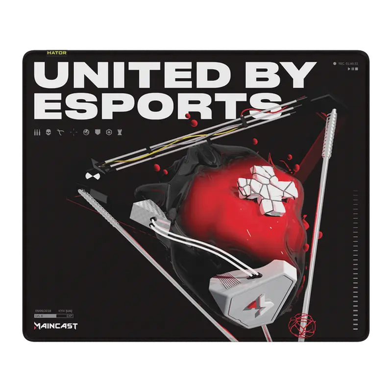 Mouse Pad pentru jocuri HATOR Tonn eSport Maincast Edition, Large, Negru Mouse Pad pentru jocuri HATOR Tonn eSport Maincast Edition, Large, Negru