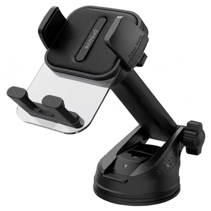 Suport Proove Crystal Clamp Suction Type Car Mount Black Suport Proove Crystal Clamp Suction Type Car Mount Black