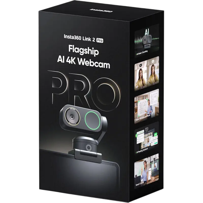 Веб-камера Insta360 Insta360 Link 2 Pro, 3840 x 2160, Черный Веб-камера Insta360 Insta360 Link 2 Pro, 3840 x 2160, Черный